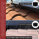 Solar Panel Mesh Critter Guard Kit