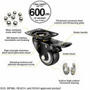 Caster Furniture Swivel Wheels (Set of 4)