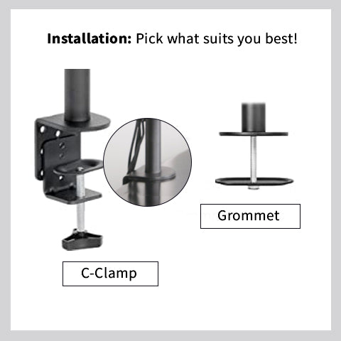 Dual Monitor Desk Mount