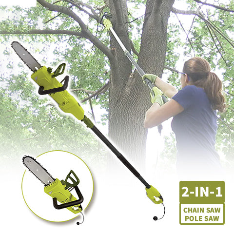 2-in-1 Electric Chain Saw & Pole Saw