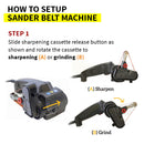 Compact Tool Sander Belt Machine