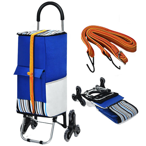 Foldable Stair Climbing Cart with Bungee Cord