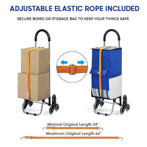 With adjustable bungee cord / elastic rope