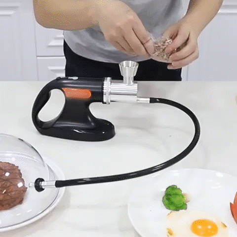 2-in-1 Portable Cold Smoker Infuser & Vacuum Sealer GIF