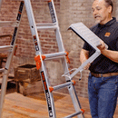 Platform Ladder Accessory being used