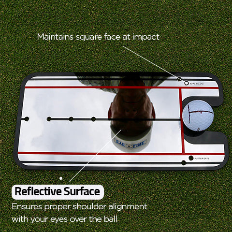 Reflective Surface of Golf Putting Alignment Mirror