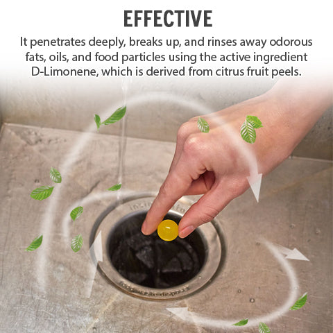 Garbage Disposal Cleaner Drops are Effective