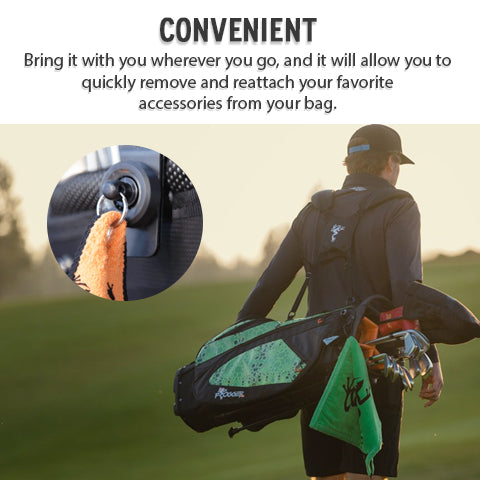 Golf Bag Latch-It Accessory is convenient to use