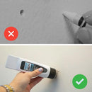 Before and after using the High Strength Small Hole Repair.