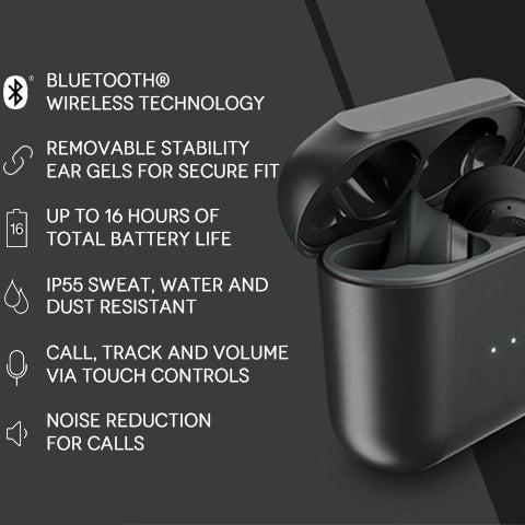 IP55 Waterproof Bluetooth Wireless Earbuds