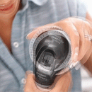 Just click and turn the Label Maker with 3 Label Tapes