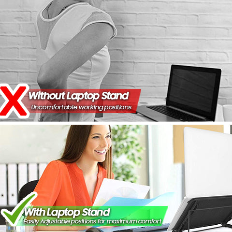 Comparison of using a Laptop and Tablet Stand