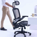 A person using the Mesh Office Chair.