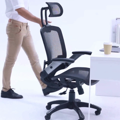 A person using the Mesh Office Chair.