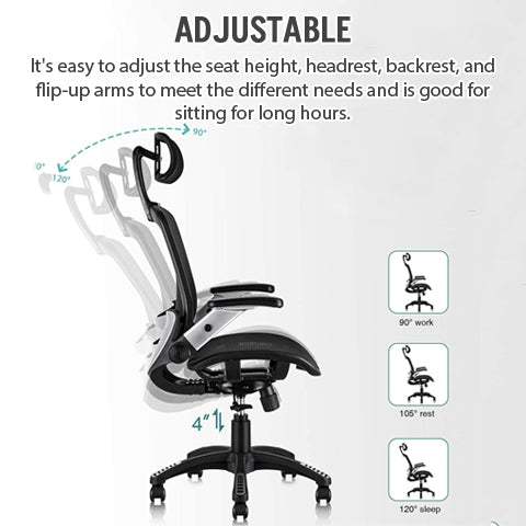 The Mesh Office Chair is adjustable.