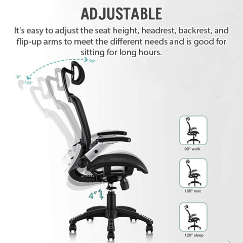 The Mesh Office Chair is adjustable.