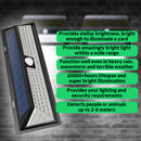 Solar-Powered Motion Sensor LED Light