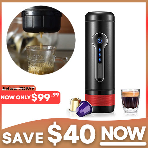 🔥 𝗘𝗔𝗥𝗟𝗬 𝗕𝗙𝗖𝗠  𝗦𝗔𝗟𝗘 🔥 $40 𝗢𝗙𝗙 💲 | On-The-Go Espresso Machine ☕