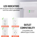 LED indicator and compatible outlets