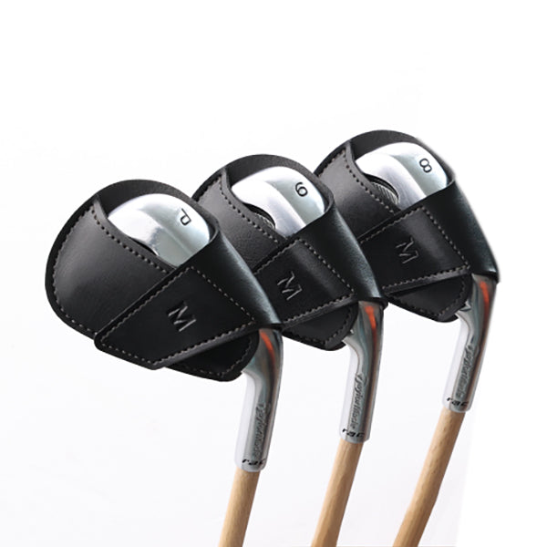 3 Golf Irons with Premium Black Iron Cover