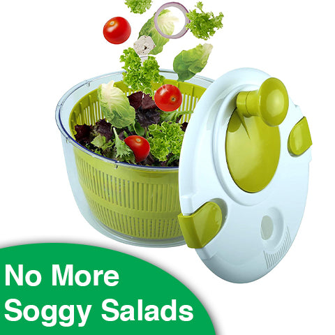Quick Dry Salad Spinner | 𝗦𝗔𝗩𝗘 𝟯𝟯% 🅽🅾🆆