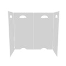 Sneeze Guard Desk Shield PPE - Portable Plastic Divider Screen