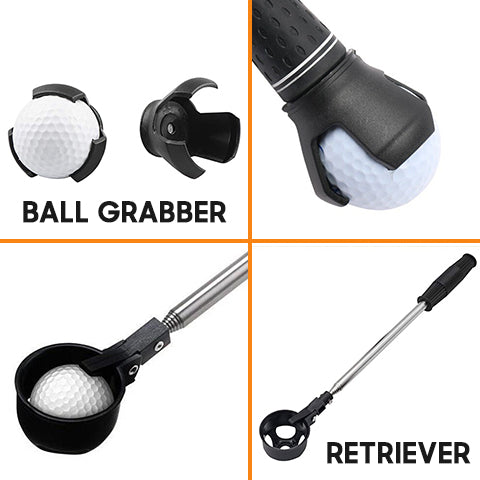 Telescopic Golf Ball Retriever with Ball Grabber