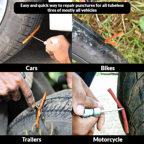 Tubeless Tyre Puncture Repair Kit Elements Role
