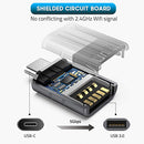 USB C to USB Adapter has a shielded circuit board