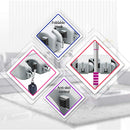 Wall Mounted Broom Holder has a foldable hook and anti-skid control