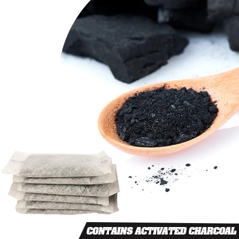 Contains activated charcoal