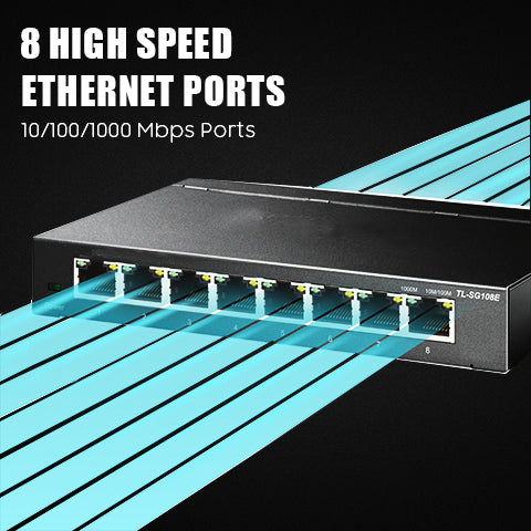 8-Port Gigabit Ethernet Splitter